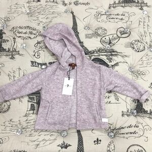 7 For All Mankind Baby Hooded Marled Earth Jacket